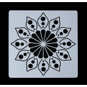 13 x 13cm Reusable Stencil - Flower Mandala (1pc)