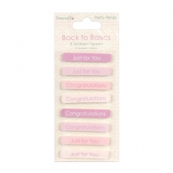 Dovecraft Back to Basics Sentiment Toppers (DCTOP127)