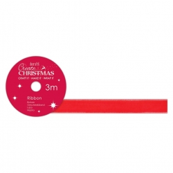 Papermania Velvet Ribbon - Red (PMA 367962)