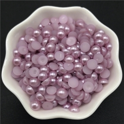 6mm Half-beads - Lilac (100 pack)