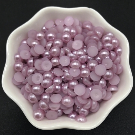 6mm Half-beads - Lilac (100 pack)