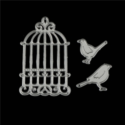 Printable Heaven die - Birdcage & Birds (3pcs)