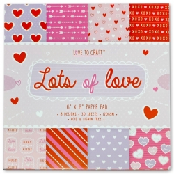 Love to Craft 6x6 Paper Pad - Lots of Love (LCPAP001)