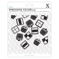 6 x 6" Xcut Embossing Folder - Mini Cakes (XCU 515240)
