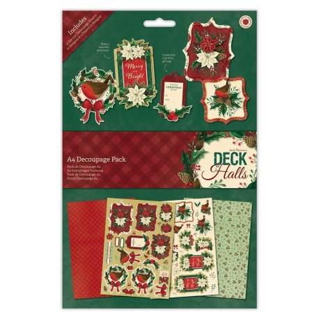 A4 Decoupage Pack - Deck the Halls (PMA 169961)