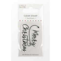 Simply Creative Mini Clear Stamp - Merry Christmas (SCSTP054X21)