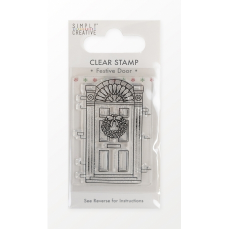 Simply Creative Mini Clear Stamp - Festive Door (SCSTP049X21)
