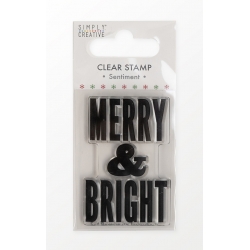 Simply Creative Mini Clear Stamp - Merry & Bright (SCSTP044X21)
