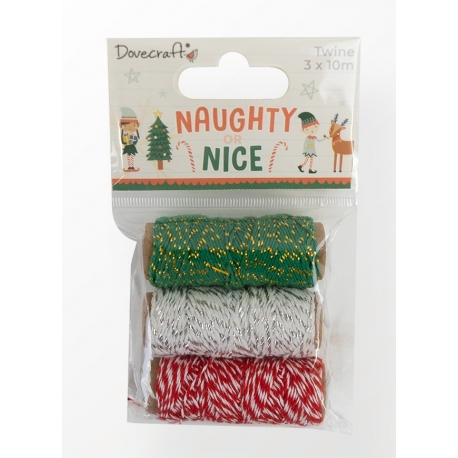Dovecraft Christmas Naughty or Nice Twine (DCTWN016X21)