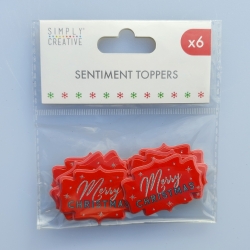 Simply Creative Christmas Basics Sentiment card toppers