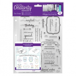 A5 Clear Stamp - Birthday Verses 39pcs (DCE 907126)