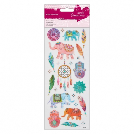 Glitter Stickers - Indian Elephants (PMA 804110)