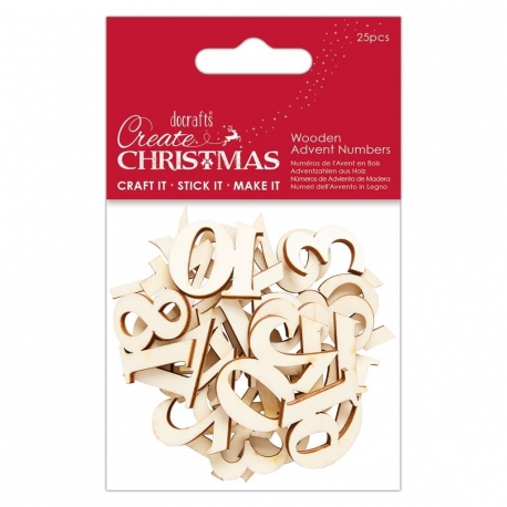Create Christmas Wooden Advent Numbers (PMA 359929)