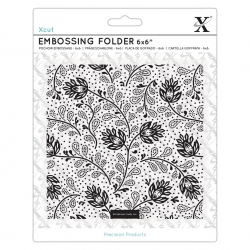 6 x 6" Xcut Embossing Folder - Abstract Thistles (XCU 515233)