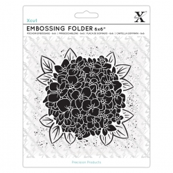 6 x 6" Xcut Embossing Folder - Hydrangea (XCU 515242)