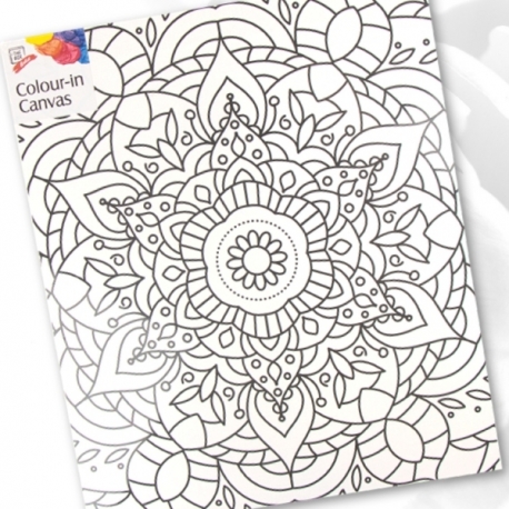 Colour-in Canvas 25cm x 30cm - Mandala (STA2969)