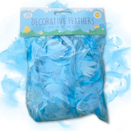 Decorative Feathers Blue 20g (EAS4764)