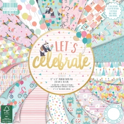 First Edition FSC 12x12 Paper Pad - Lets Celebrate (FEPAD188)