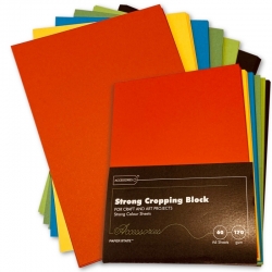 A6 Cropping Block 170gsm 60 sheets - Strong Colours (WP1691)