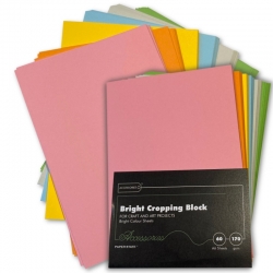 A6 Cropping Block 170gsm 60 sheets - Bright Colours (WP1690)