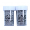 Simply Creative Glitter Pots - Silver (SCGLP003)