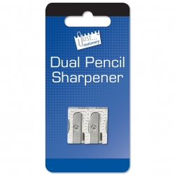 Just Stationery Metal Dual Pencil Sharpener (T1062)