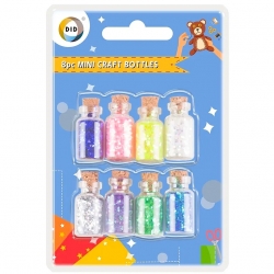 Mini Craft Bottles (8 pack) - Course Glitter (KC2071)