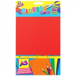 Artbox A5 Assorted Colour Craft Card 30 sheets (T6882)