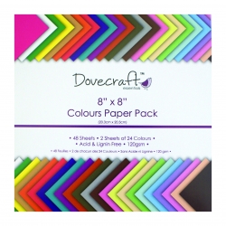 Dovecraft Colours Value 8x8 Paper Pack (DCDP60)