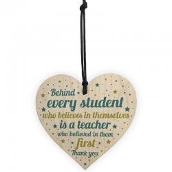 Wooden sign - Behind Every Student (1pc)