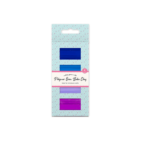 Polymer Oven Bake Clay - Purples/Blues (STA4396)