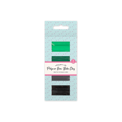 Polymer Oven Bake Clay - Greens/Black (STA4396)
