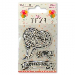 Love to Craft Let's Celebrate Clear Stamp (LCSTP001)