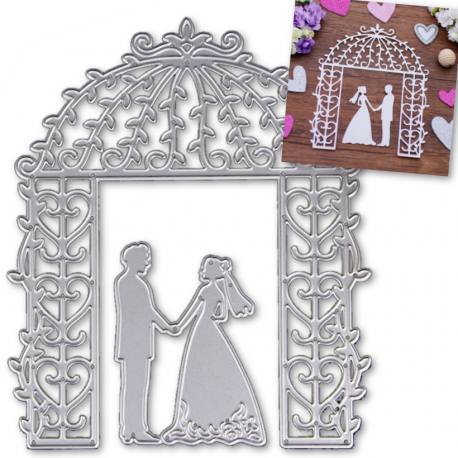 Printable Heaven die - Bride & Groom Arch (2pcs)