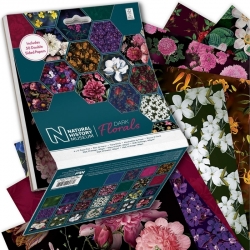 6x6" Paper Pad (50pk) - Dark Florals (PMA 160419)