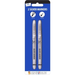 Just Stationery Silver Markers (T5641)