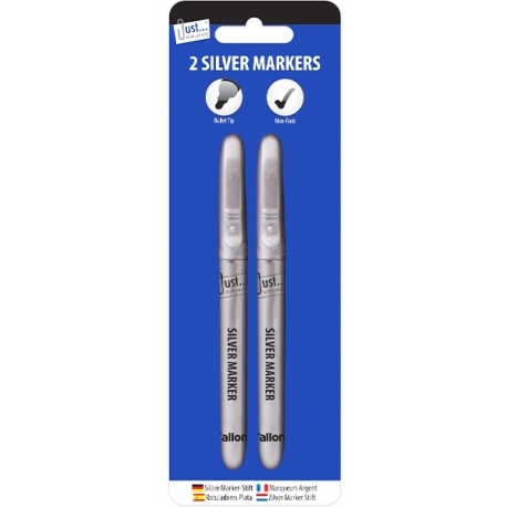 Just Stationery Silver Markers (T5641)