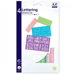 Lettering/Number Stencils Assorted - 4 Pack (LST/5)