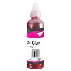 DID Glitter Glue 120ml - Red (CR1827)
