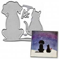 Printable Heaven die - Cat & Dog (4pcs)