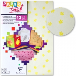 Clairefontaine Paper Touch Translucent Yellow Flowers (94155)