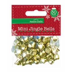 Mini Jingle Bells (30pcs) - Gold Assorted sizes (XMA4006)