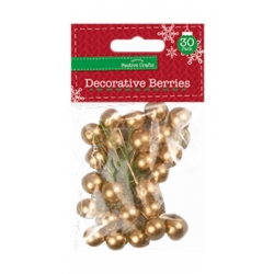 Small Decorative Berries - Gold (XMA4009)