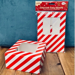 Xmas Food Boxes - Candy Striped 2-pack (XMA3931)