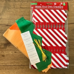 Make your own Christmas Cracker Kit 6-pack - Red Stripes (XMA3931)