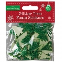 Glitter Christmas Tree Foam Stickers (XMA4082)