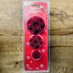 Xmas Plunger Cutters 3 Pack - Snowflakes (XMA3929)