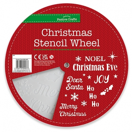 Christmas Stencil Wheel 25cm - Sentiments (XMA5607)