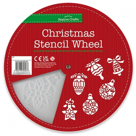 Christmas Stencil Wheel 25cm - Baubles (XMA5607)