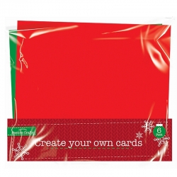 Make your own Greetings cards Square Red & Green (XMA4036)